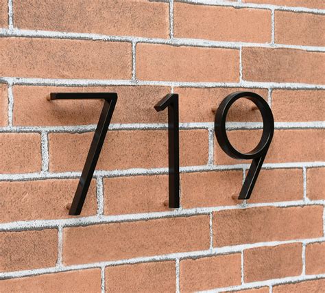 floating metal house numbers|modern floating house numbers.